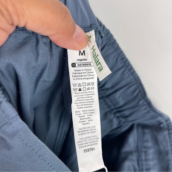 NEW Halara Mid Rise Casual Cotton Joggers Sea Fog Blue Women's Size Medium - Picture 8 of 9